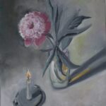 A flower in the night. 50х40sm, oil, canvas. FOR SALE.