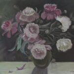 Flowers in the night. 50х40sm, oil, canvas. FOR SALE.