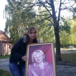 Portret of woman.  The picture is located private collection
